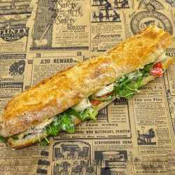 Sandwich Le Coquet : poulet, mayonnaise, parmesan, tomate, roquette