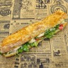 Sandwich Le Coquet : poulet, mayonnaise, parmesan, tomate, roquette
