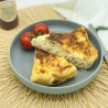 Tarte au jambon cru, mozzarella, sauce tomate maison, poivrons et origan