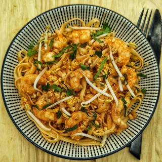 Pad thaï* aux crevettes