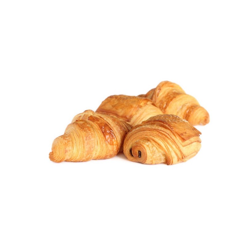 Box 30 mini viennoiseries : duo de 15 croissants et 15 chocolatines