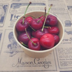 Barquette de 100 grammes de cerises