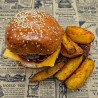 BBQ Burger et potatoes maison