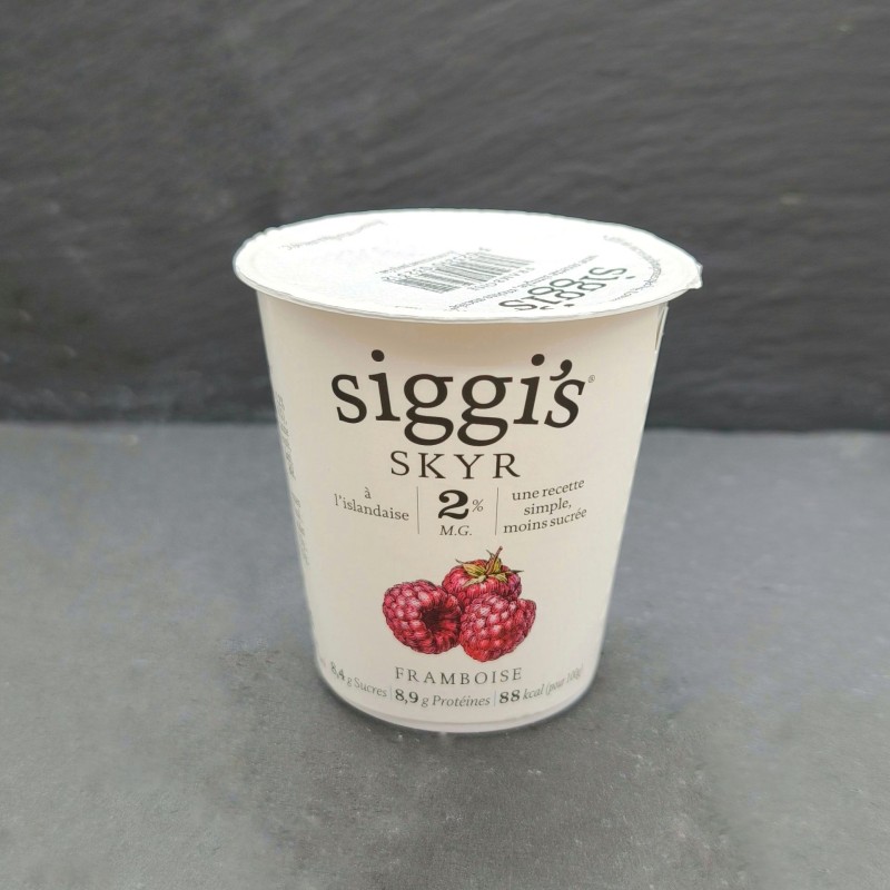 Yaourt islandais Skyr framboise "Siggi's"