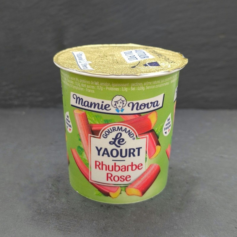 Yaourt à la rhubarbe "Mamie Nova"