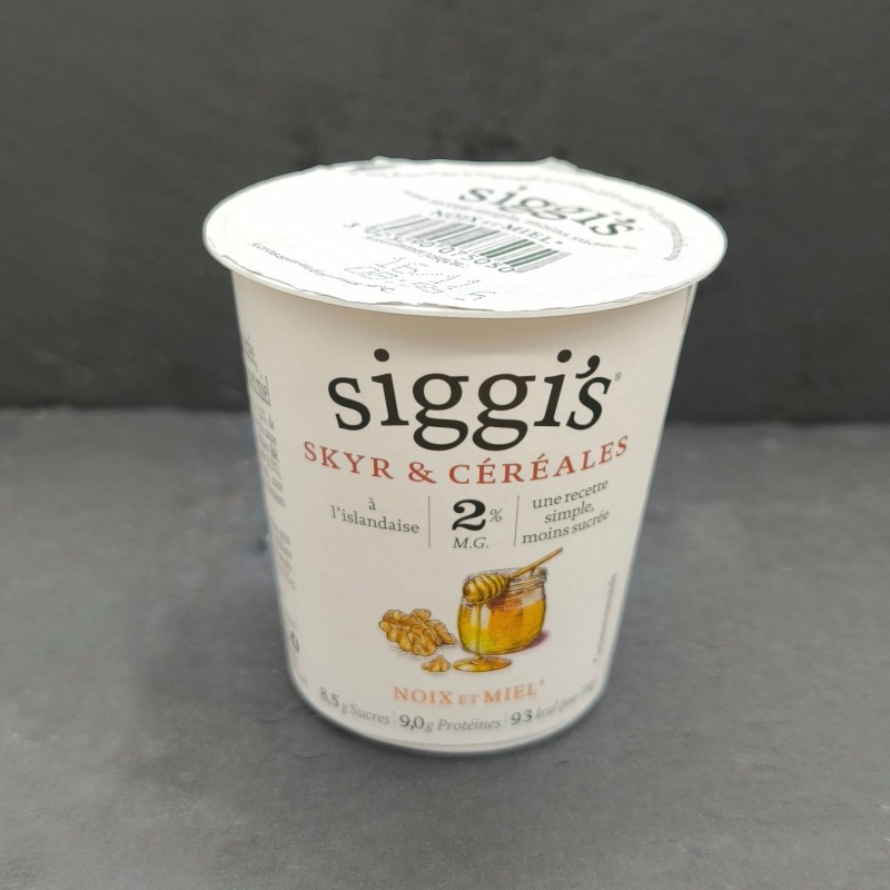 Yaourt islandais Skyr aux noix et miel Siggi's