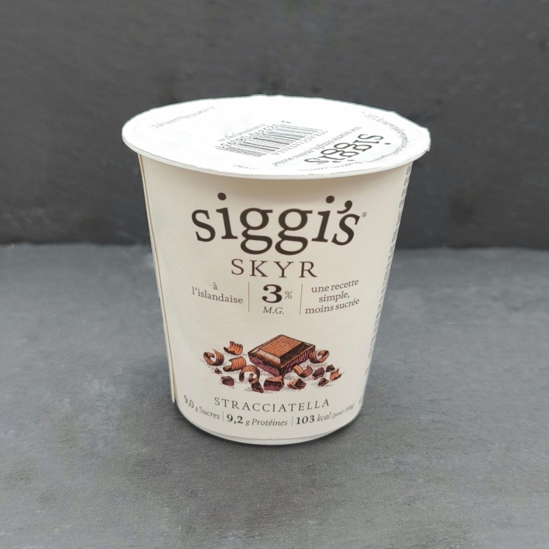 Yaourt islandais Skyr stracciatella Siggi's