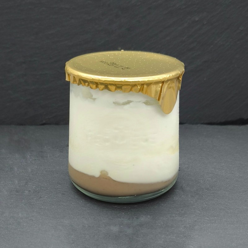 Yaourt vanille sur crème de marrons "La Fermière" (160g)