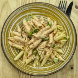 Pâtes au chorizo chèvre