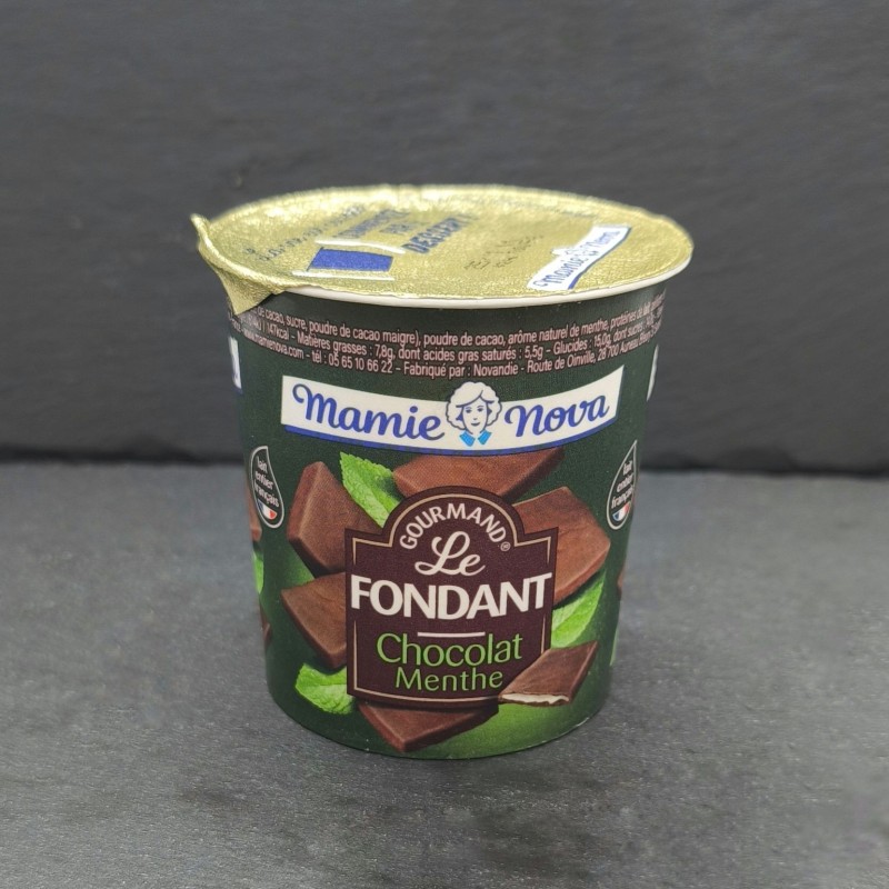 Fondant au chocolat et menthe "Mamie Nova"