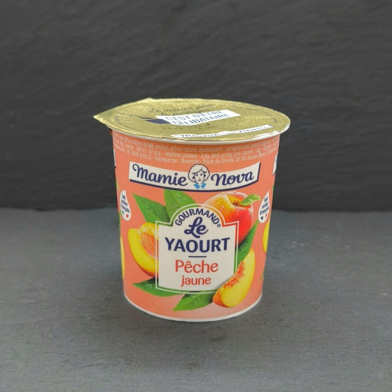 Yaourt pêche "Mamie Nova"