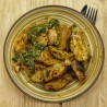 Poulet mariné aux épices sauce chimichurri* et potatoes maison