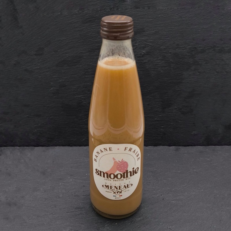 Smoothie Bio "Maison Meneau" Fraise - Banane 25cl