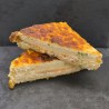 Croque-Monsieur au saumon, et crème à l'aneth, mozzarella