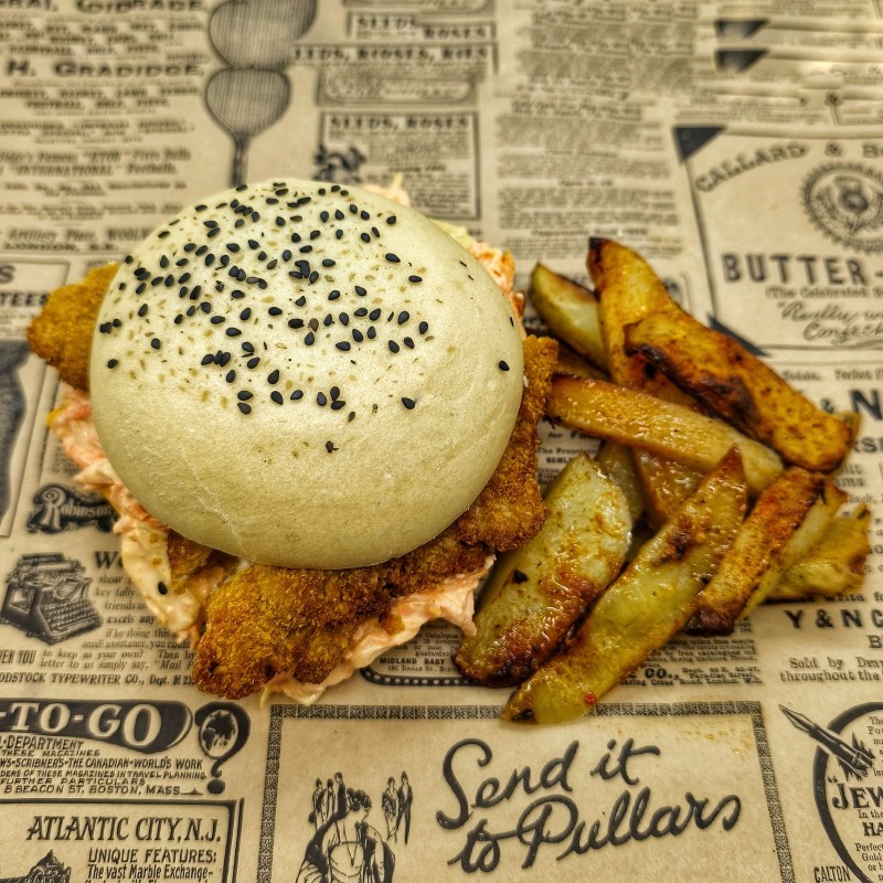 Burger Bao et potatoes maison