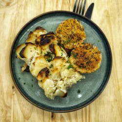 VG : Gratin Dauphinois et tomates provençales