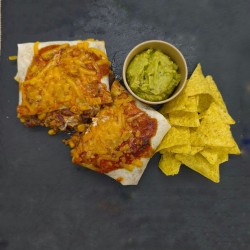 Enchiladas Tex Mex au boeuf et chips tortillas