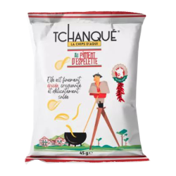 Paquet de chips "Tchanqué" piment d'Espelette 45g