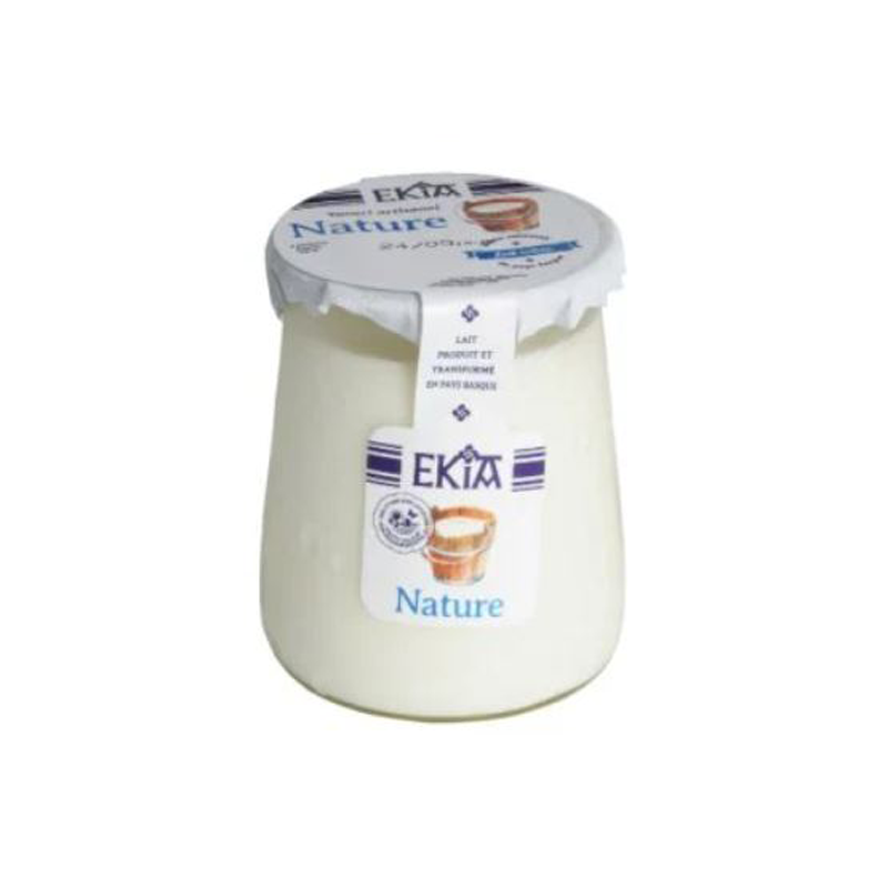 Yaourt basque nature au lait de vache "Ekia"