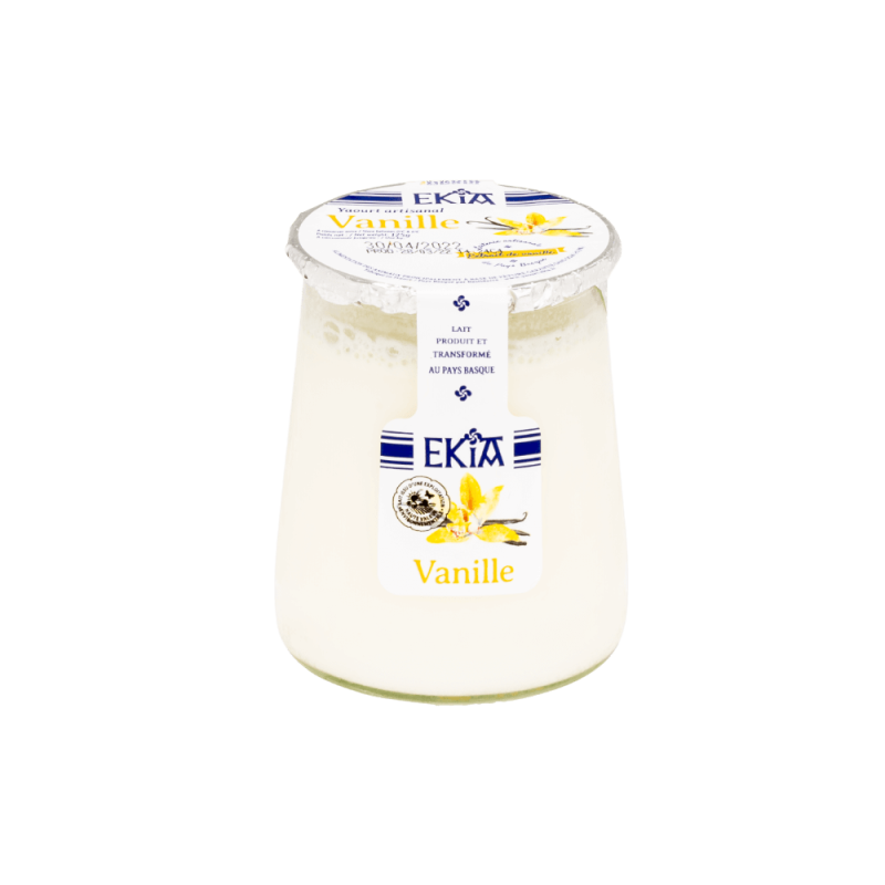 Yaourt basque au lait de vache et à la vanille "Ekia"