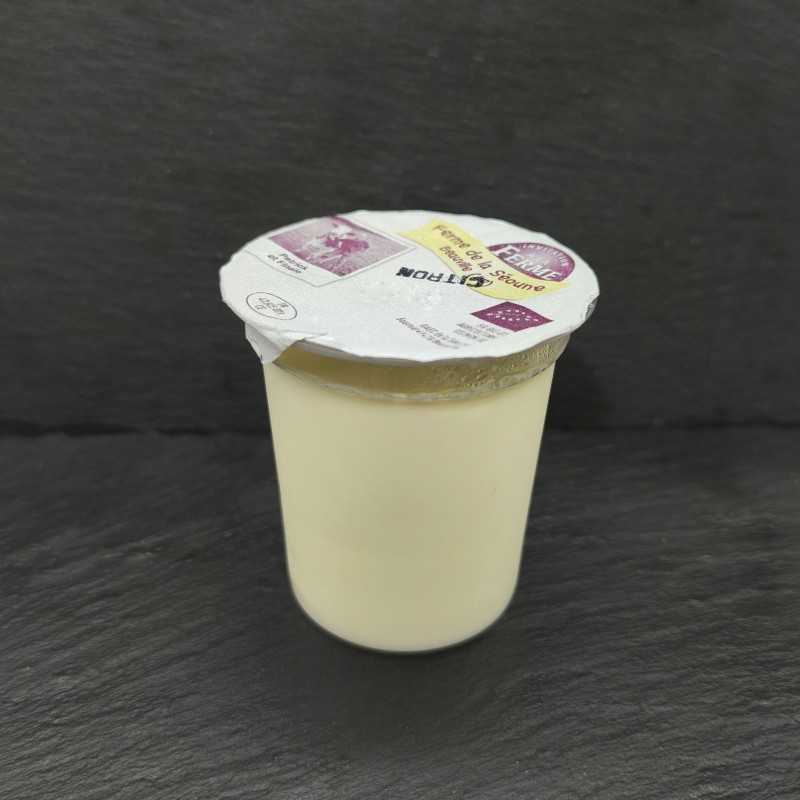 Yaourt citron Bio de "La Ferme de la Séoune"