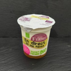 Yaourt sur lit d'abricots Bio de "La Ferme de la Séoune"