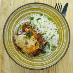 Moussaka de boeuf et riz