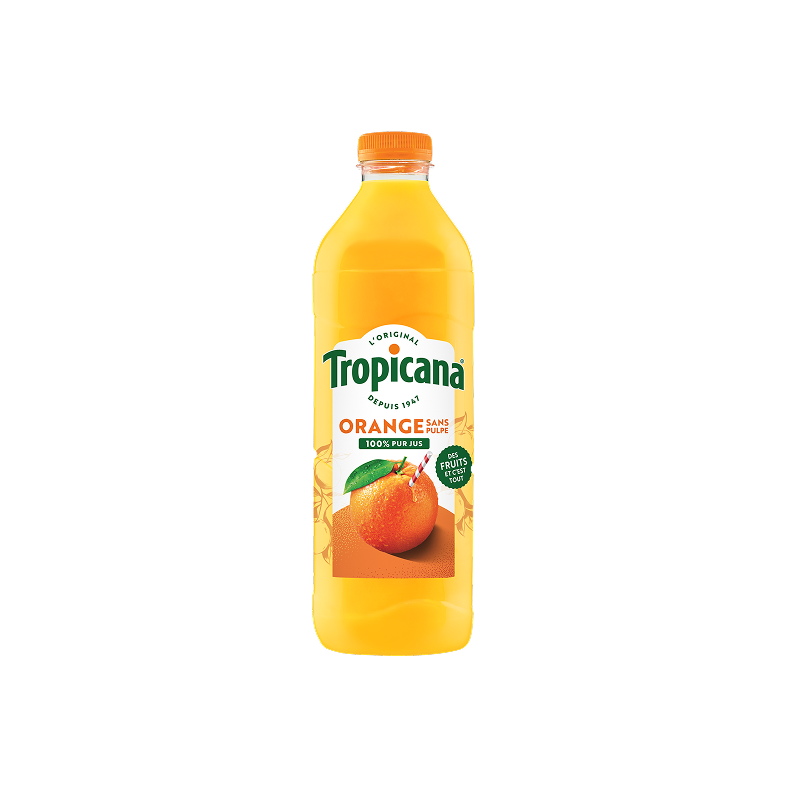 Bouteille de jus d'orange Tropicana 1L