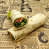 Wrap Flip-Flop : concombre, feta, truite fumée, crème aneth, carottes, salade
