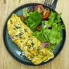 Omelette jambon et fromage