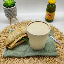 Le combo : mini sandwich Saint Germain + soupe carottes et fromage frais aux herbes