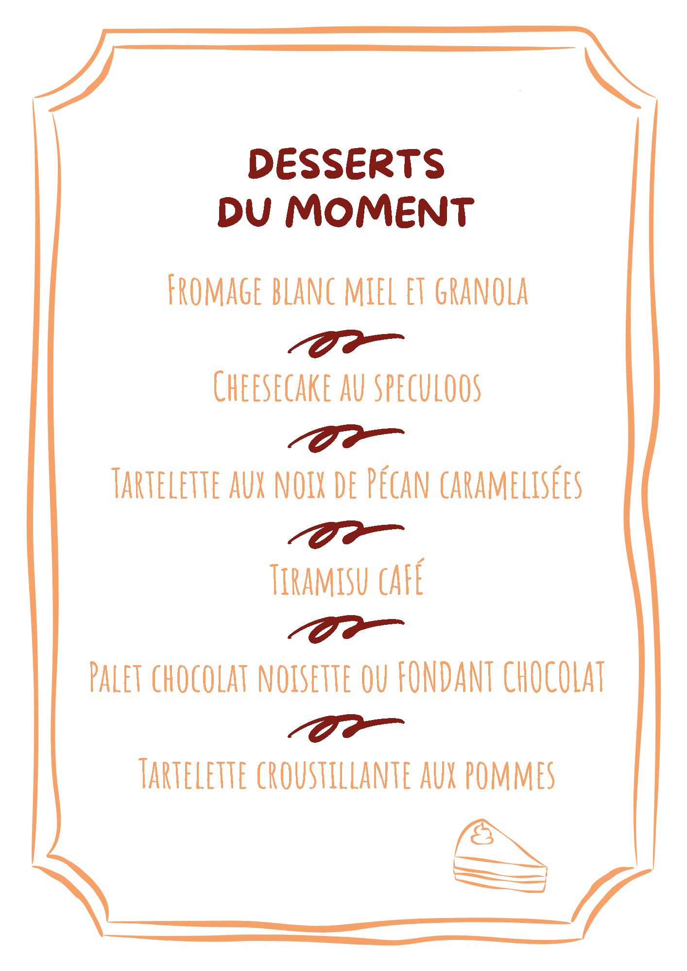 Desserts plateaux